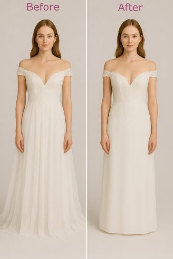 change face - gown short