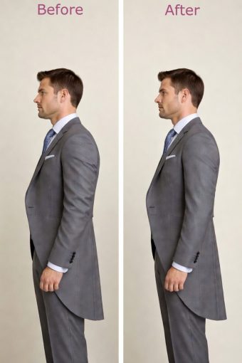 crease on the sleeves - tailcoat - black