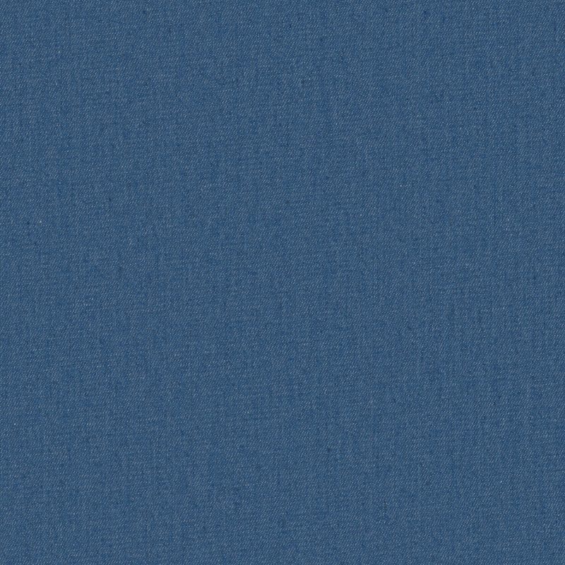 Close-up of blue denim twill fabric