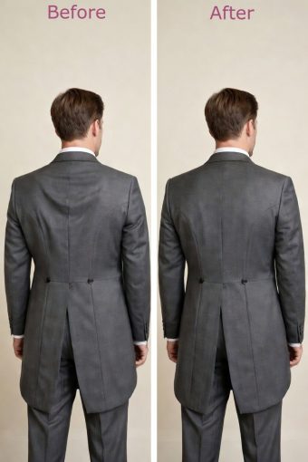 lines at the neck - tailcoat