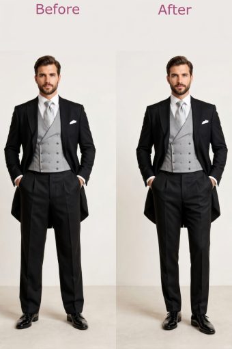 loose tailcoat trouser vs fitted