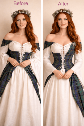 scottish wedding girl